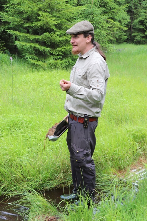 ...und Robin Kaule, ebenfalls vom Lehrstuhl Hydrologie (Foto: Andreas Peterek)