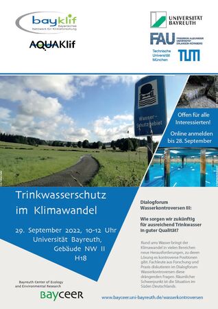 3. Dialogforum Wasserkontroversen: Trinkwasserschutz im Klimawandel