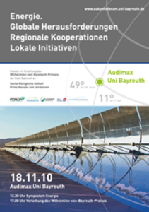 Energie - globale Herausforderungen, regionale Kooperationen, lokale Initiativen