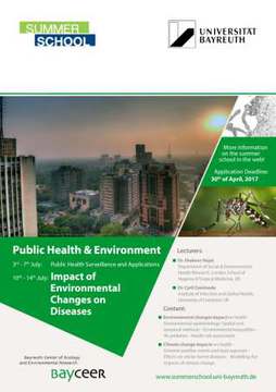 Summer School: Impact of Environmental Changes on Diseases