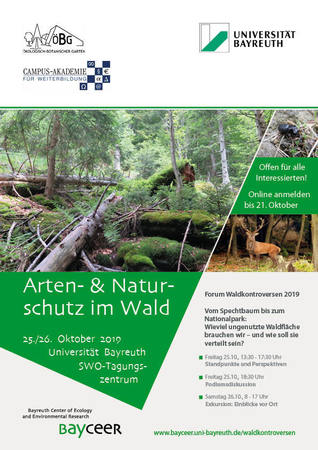 Forum Waldkontroversen 2019: Natur- und Artenschutz im Wald