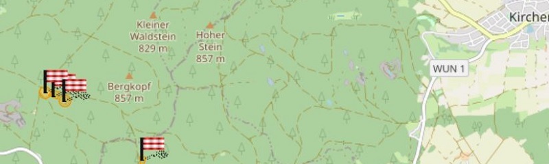 Lage Messflächen Waldstein