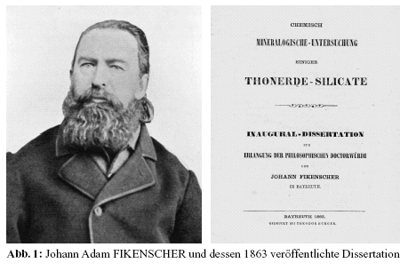 H. Zapf: Dr. phil. Johann Adam Fikenscher – Erinnerungen an einen vergessenen Bayreuther Mineralogen