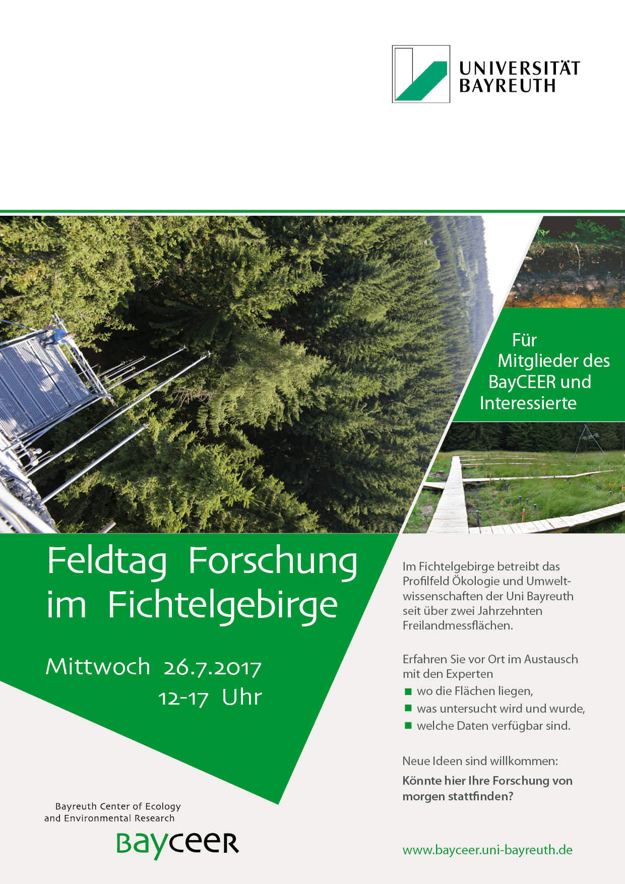 Feldtag Forschung im Fichtelgebirge