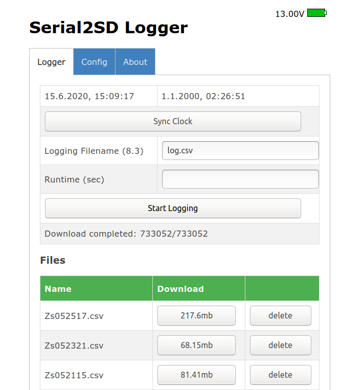 Serial2SD-Logger