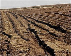 Erosion of soils during the summer monsoon in Korea