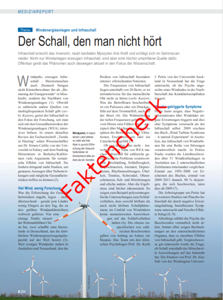 Ärzteblatt: Infraschall und Windenergie